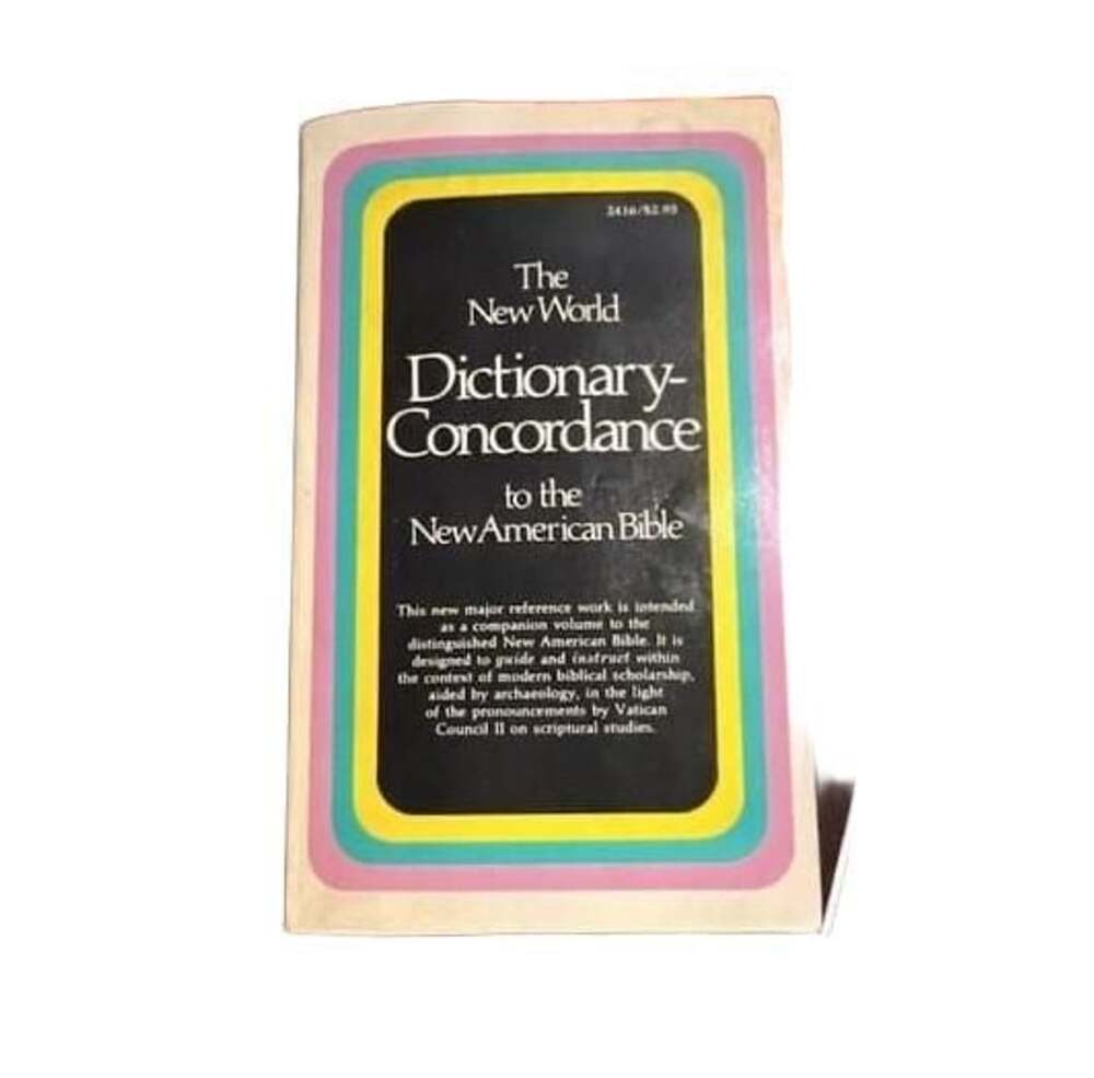 Collins World The New World Dictionary Concordance To The New American Bible
